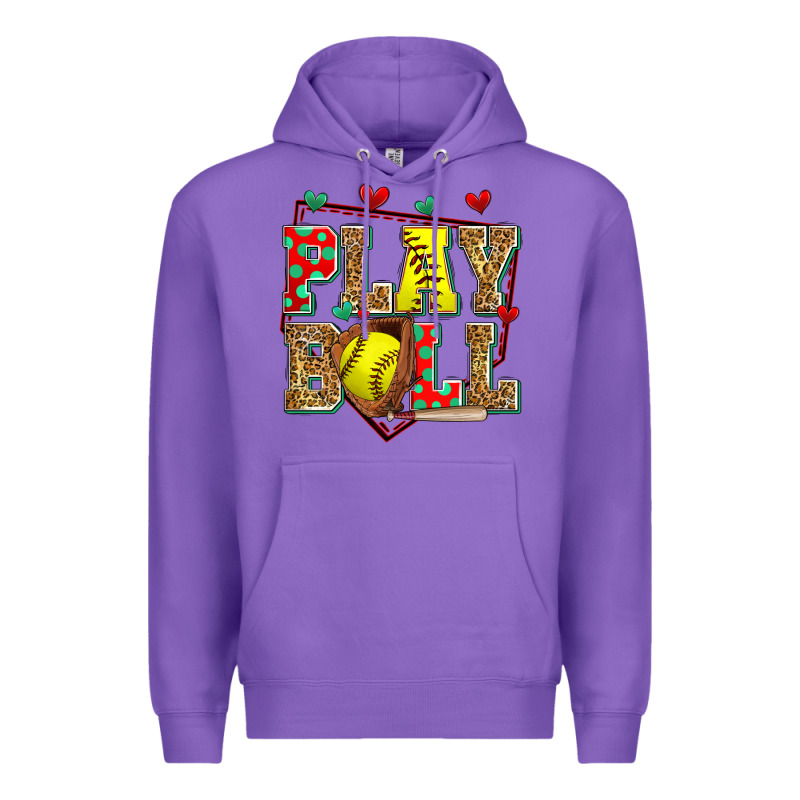 Play Ball Softball Premium Hoodie by Zillion Design Studio | Teevron