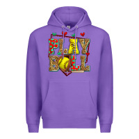 Purple play ball softball Premium Hoodie - Zillion Design Studio