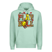 Seafoam play ball softball Premium Hoodie - Zillion Design Studio