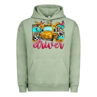 Pigment Oil Green bus driver Urban Hoodie - Zillion Design Studio