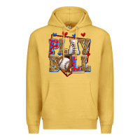 Antique Gold play ball baseball Premium Hoodie - Zillion Design Studio