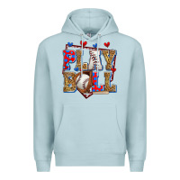 Blue Mist play ball baseball Premium Hoodie - Zillion Design Studio