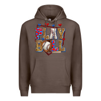 Coffee play ball baseball Premium Hoodie - Zillion Design Studio