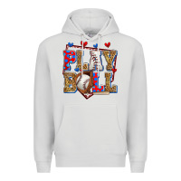 Dove Grey play ball baseball Premium Hoodie - Zillion Design Studio