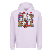 Lilac play ball baseball Premium Hoodie - Zillion Design Studio