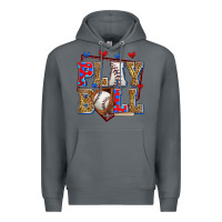 Rock play ball baseball Premium Hoodie - Zillion Design Studio