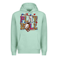Seafoam play ball baseball Premium Hoodie - Zillion Design Studio