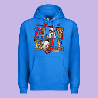 Play Ball Baseball Premium Hoodie Designed By Zillion Design Studio