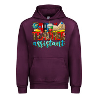Mauve Wine teacher assistant Urban Hoodie - Zillion Design Studio