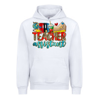 White teacher assistant Urban Hoodie - Zillion Design Studio