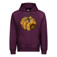 Mauve Wine sunflower pumpkin Urban Hoodie - RanaPortraitStore