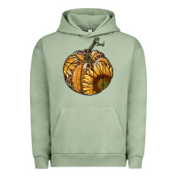Pigment Oil Green sunflower pumpkin Urban Hoodie - RanaPortraitStore