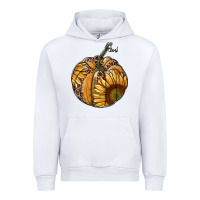 White sunflower pumpkin Urban Hoodie - RanaPortraitStore