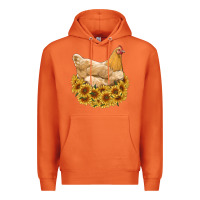 Carrot chicken with sunflowers Premium Hoodie - RanaPortraitStore