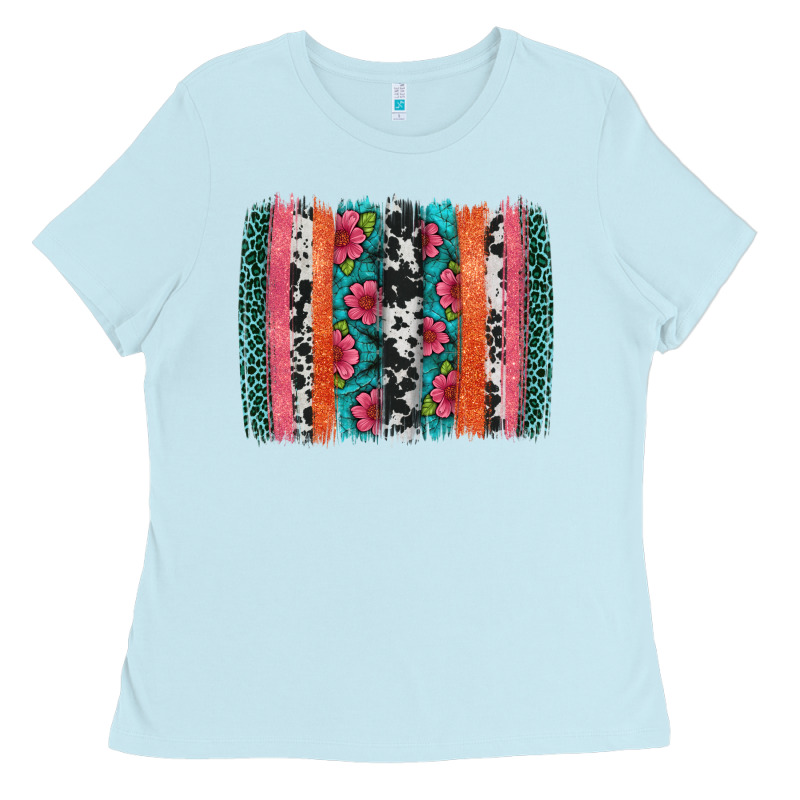 Easter Spring Floral Brushstroke Ladies Tee by Artiststas | Teevron
