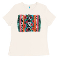 Bone easter spring floral brushstroke Ladies Tee - Artiststas