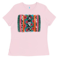 Bubblegum Pink easter spring floral brushstroke Ladies Tee - Artiststas