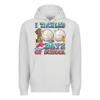 Dove Grey i tackled 100 days of school volleyball Premium Hoodie - Zillion Design Studio