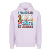 Lilac i tackled 100 days of school volleyball Premium Hoodie - Zillion Design Studio