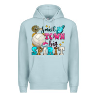 Blue Mist small town big spirit volleyball Premium Hoodie - Zillion Design Studio