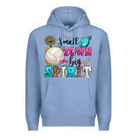Colony Blue small town big spirit volleyball Premium Hoodie - Zillion Design Studio
