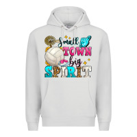 Dove Grey small town big spirit volleyball Premium Hoodie - Zillion Design Studio