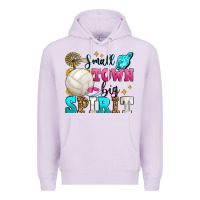 Lilac small town big spirit volleyball Premium Hoodie - Zillion Design Studio