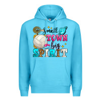 Ocean Blue small town big spirit volleyball Premium Hoodie - Zillion Design Studio