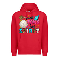 Red small town big spirit volleyball Premium Hoodie - Zillion Design Studio