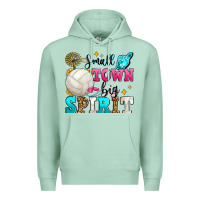 Seafoam small town big spirit volleyball Premium Hoodie - Zillion Design Studio