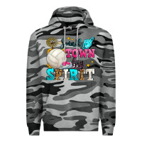 Slate Camo small town big spirit volleyball Premium Hoodie - Zillion Design Studio
