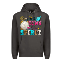Smoke small town big spirit volleyball Premium Hoodie - Zillion Design Studio