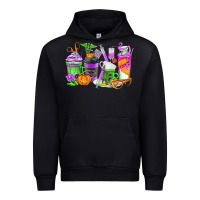 Black Halloween Nurse Coffee Cups Urban Hoodie - texasbilliewilder