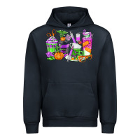 Navy Halloween Nurse Coffee Cups Urban Hoodie - texasbilliewilder