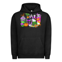 Pigment Black Halloween Nurse Coffee Cups Urban Hoodie - texasbilliewilder