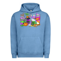 Pigment Pebble Blue Halloween Nurse Coffee Cups Urban Hoodie - texasbilliewilder