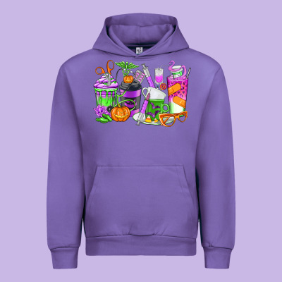 Halloween Nurse Coffee Cups Urban Hoodie Designed By Texasbilliewilder