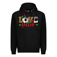 Black love soccer Premium Hoodie - Zillion Design Studio