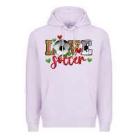 Lilac love soccer Premium Hoodie - Zillion Design Studio