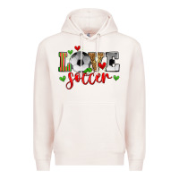 Pale Pink love soccer Premium Hoodie - Zillion Design Studio