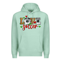 Seafoam love soccer Premium Hoodie - Zillion Design Studio