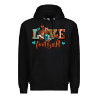 Black love football Premium Hoodie - Zillion Design Studio