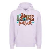 Lilac love football Premium Hoodie - Zillion Design Studio