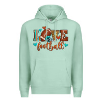 Seafoam love football Premium Hoodie - Zillion Design Studio