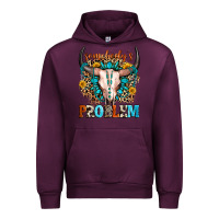 Mauve Wine somebody's problem Urban Hoodie - Zillion Design Studio