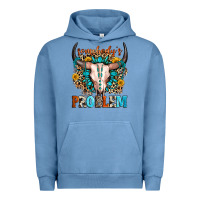Pigment Pebble Blue somebody's problem Urban Hoodie - Zillion Design Studio
