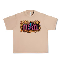 Burro Leopard Mimi Lightning Urban Heavy Tee - RanaPortraitStore