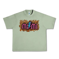 Oil Green Leopard Mimi Lightning Urban Heavy Tee - RanaPortraitStore