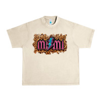 Sandshell Leopard Mimi Lightning Urban Heavy Tee - RanaPortraitStore