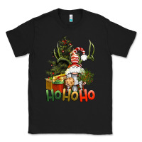 Black Ho Ho Ho Christmas Gnome Classic Tee - BundleAndBundleShop